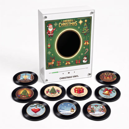Christmas Vinyl Frame with 9 collectible discs