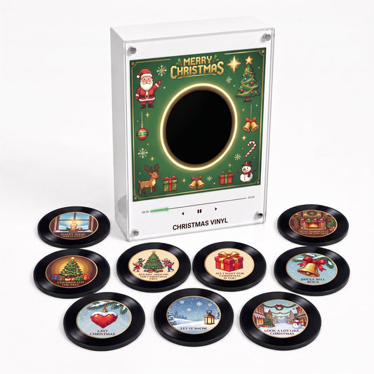 Christmas Vinyl Frame with 9 collectible discs