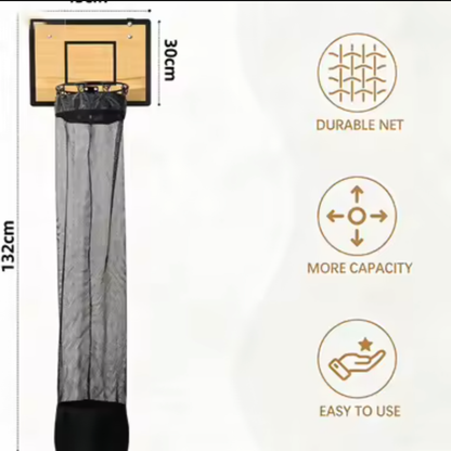 Slam Hamper dimensions and features - durable net, more capacity, easy to use
